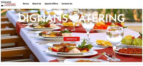 Dignans Catering home page
