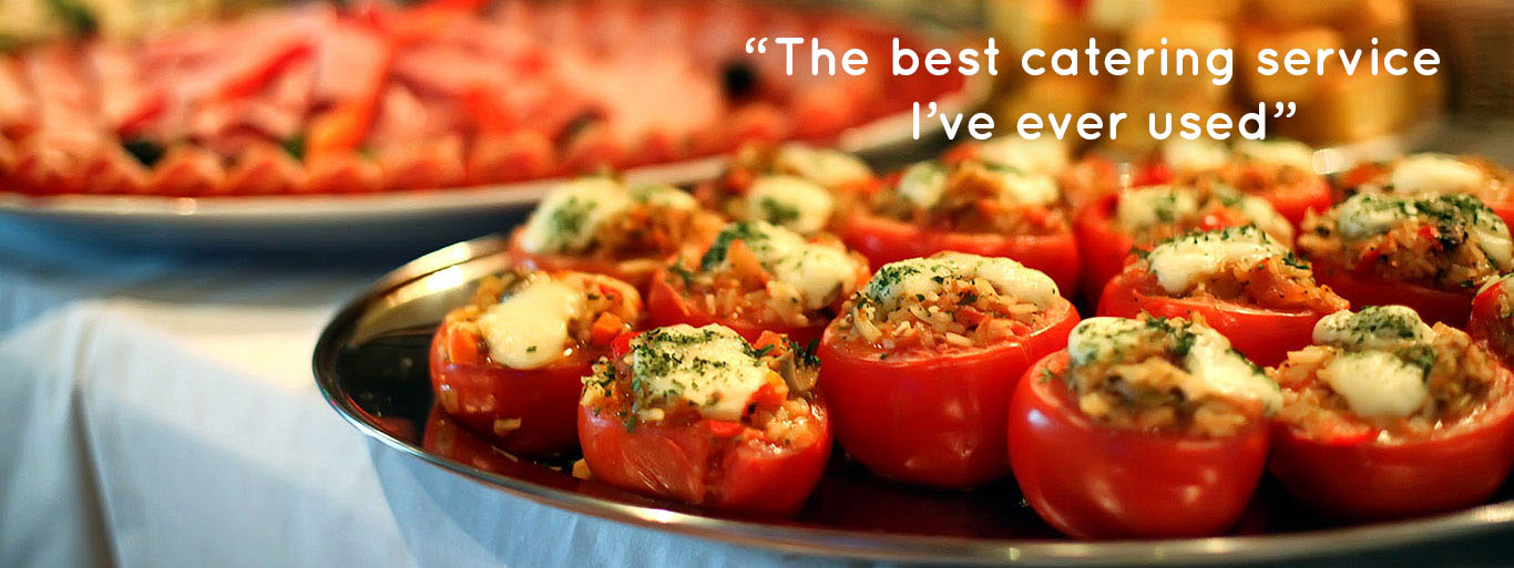 food prepared at a catering event